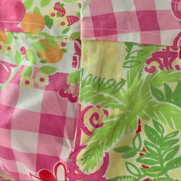 LILLY PULITZER “Juice Stand” Cotton Palm Beach Fit Cuffed Bermuda Shorts Size 8 - Picture 8 of 11